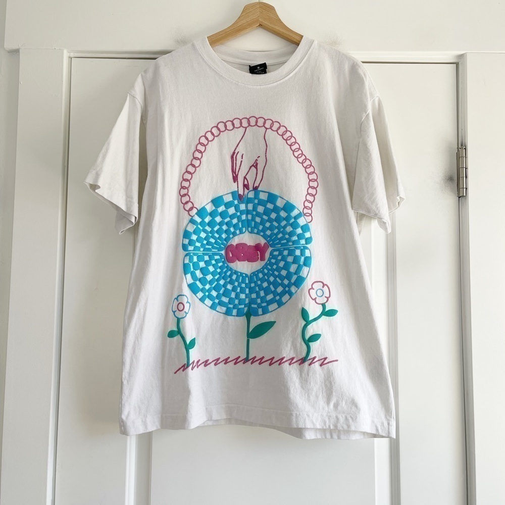 Obey Mens In Bloom Tee White - M